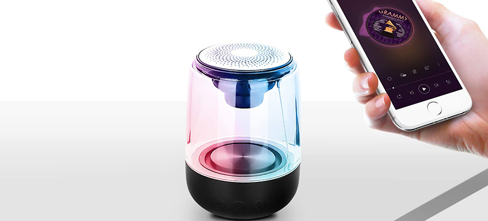 Bocinas portátiles y bluetooth más baratas con luz led
